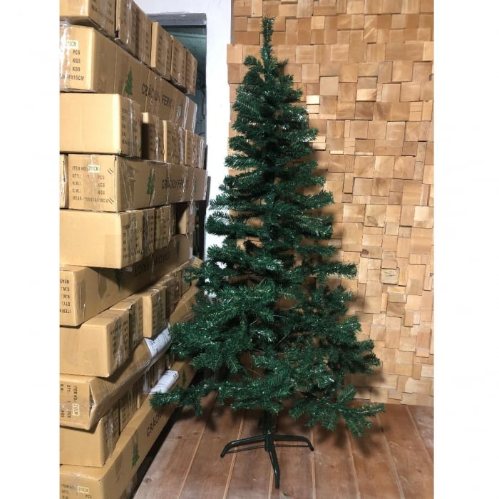 Brad de Craciun 180cm + Set complet accesorii pentru impodobit