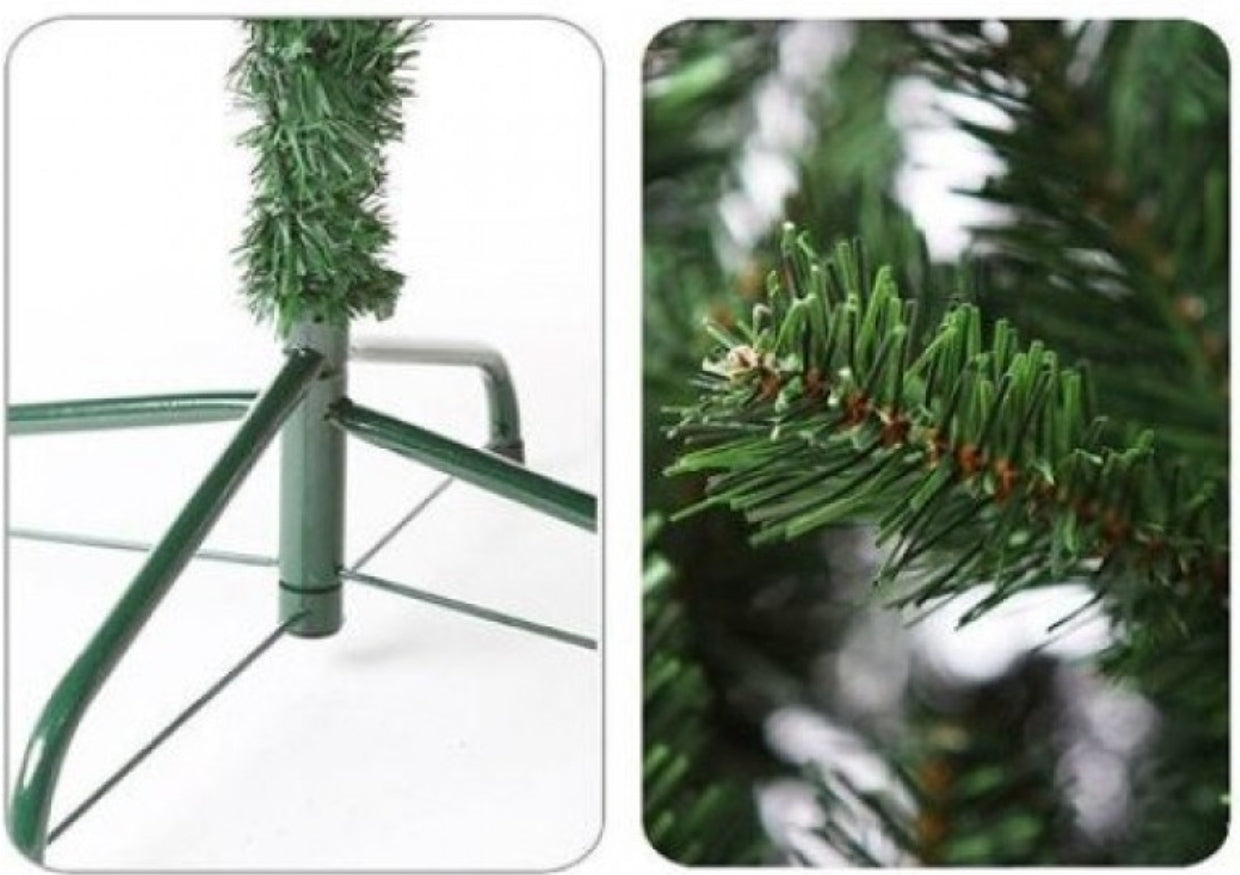 Brad de Craciun 180cm + Set complet accesorii pentru impodobit