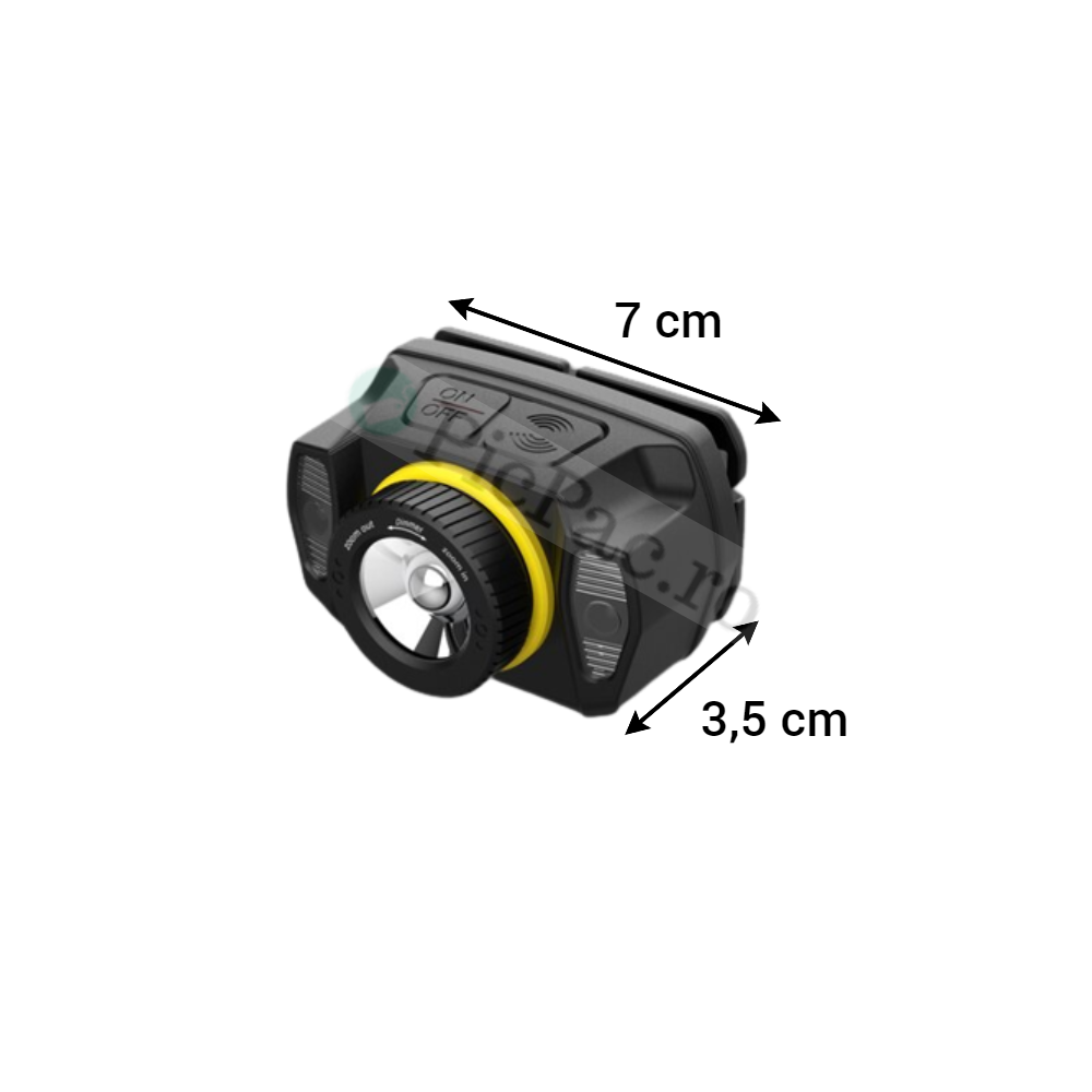 Mini lanterna de cap, portabila, cu incarcare USB