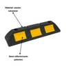 Opritor roti auto reflectorizant, pentru locul de parcare sau blocare roti